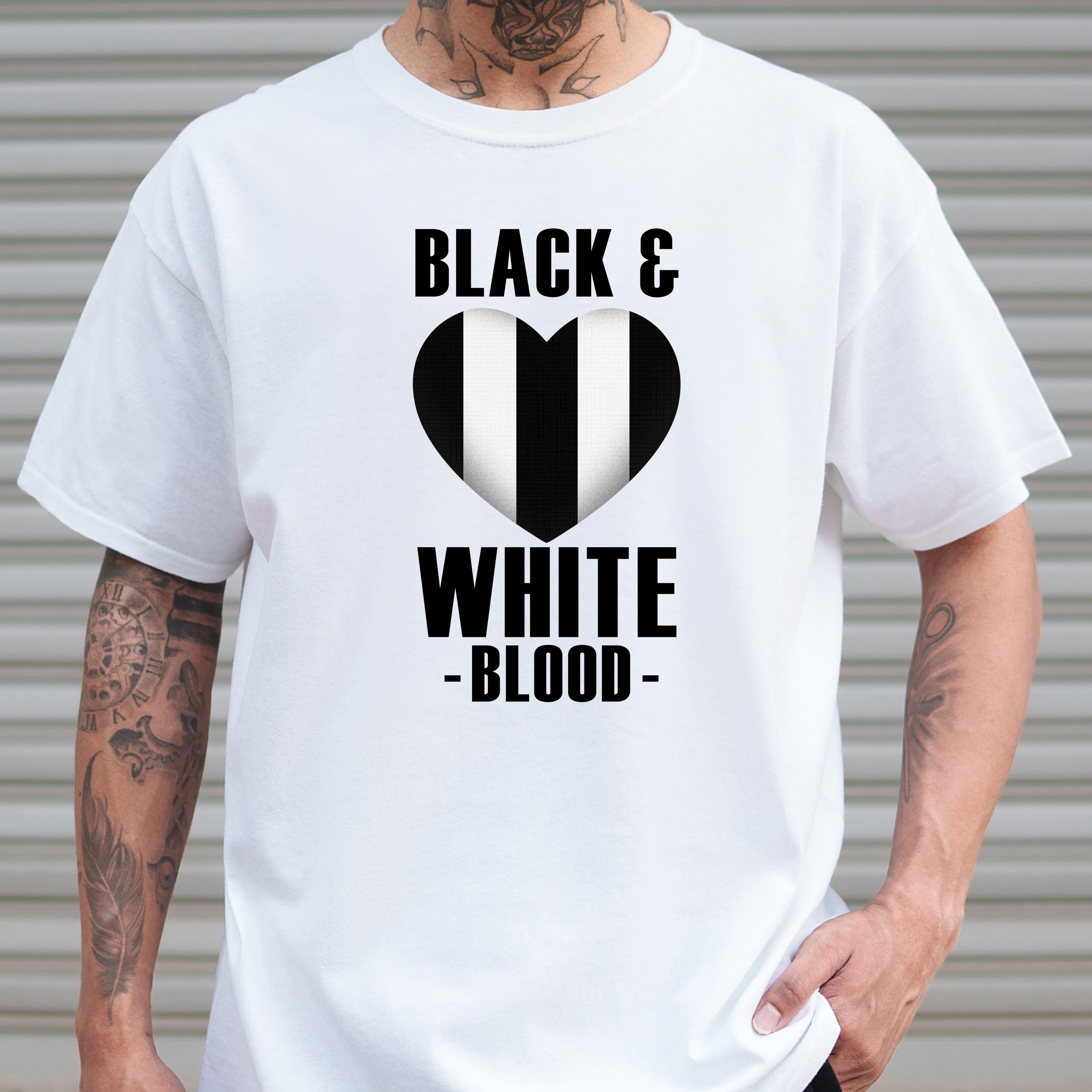 BLACK & WHITE HEART
