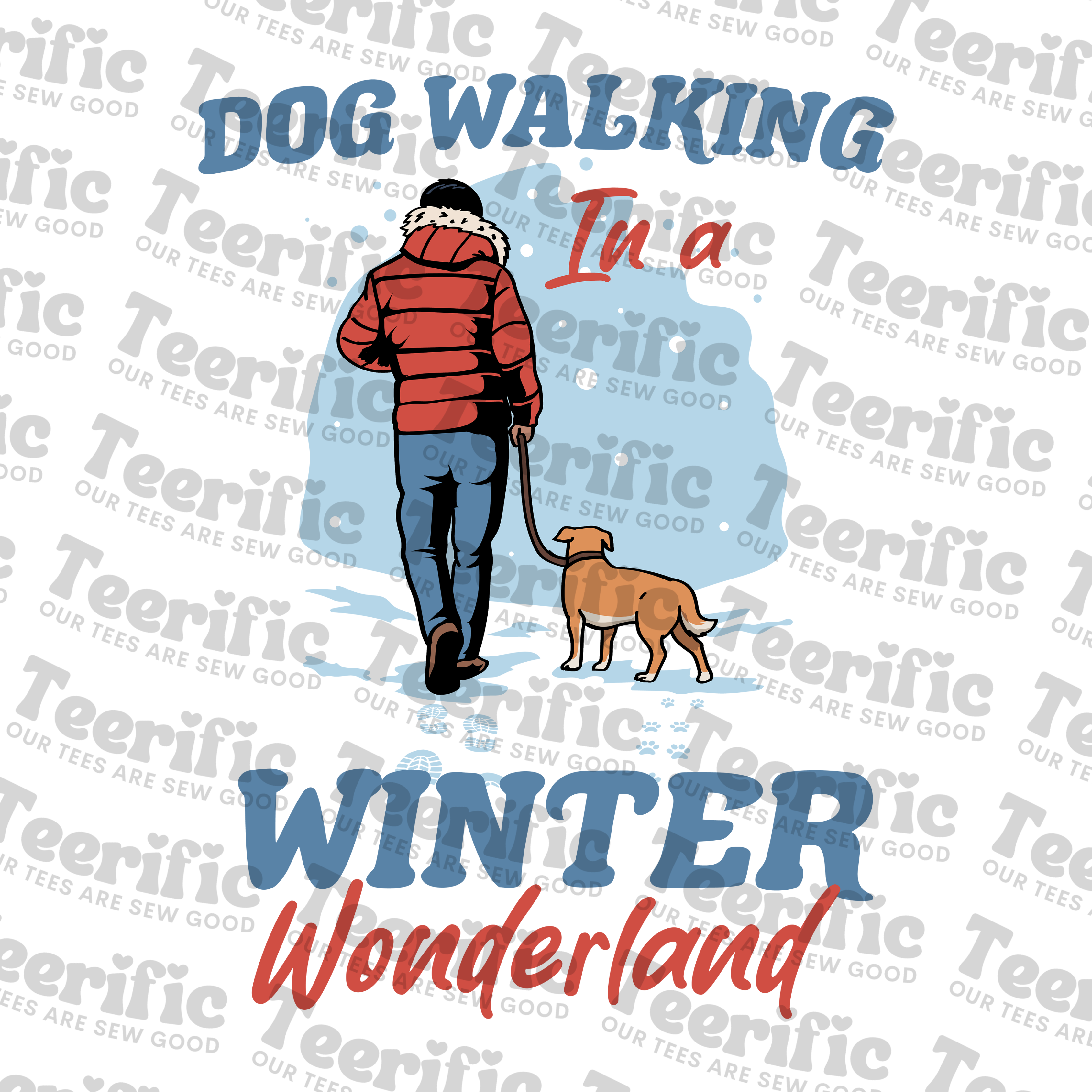 DOG WALKING IN A WINTER WONDERLAND