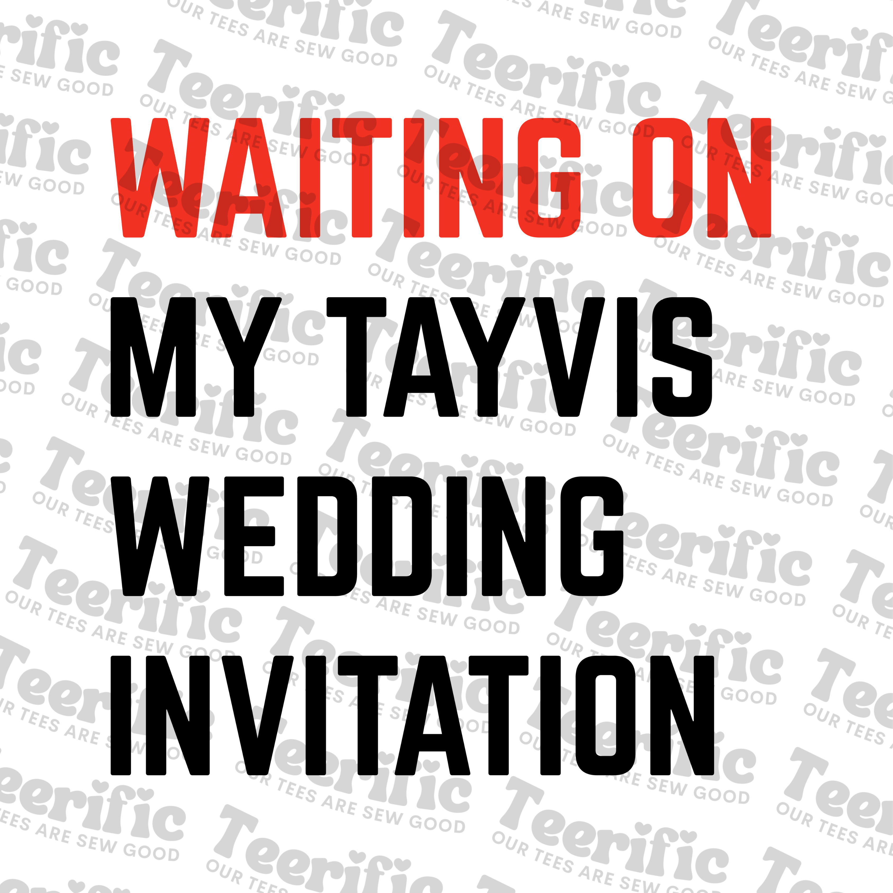 TAYVIS WEDDING INVITATION