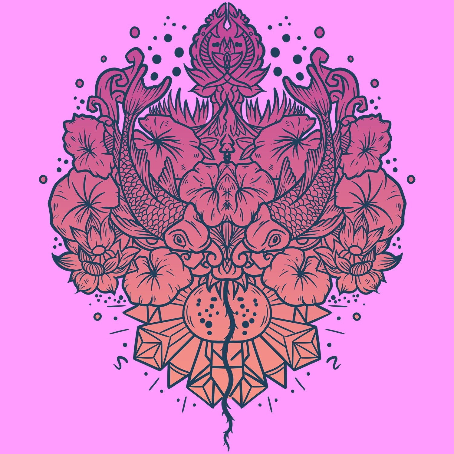 Fish Mandala T Shirt