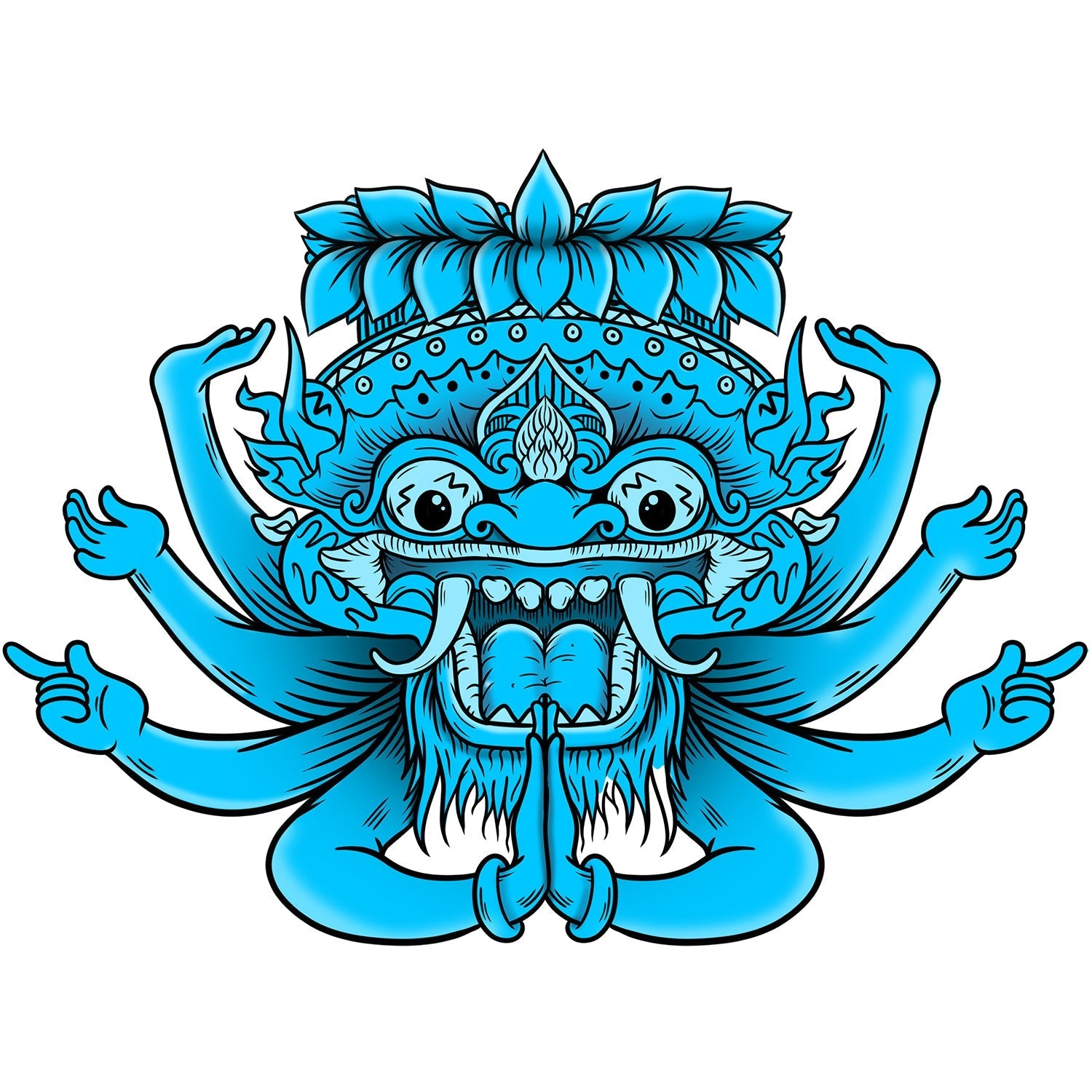 Blue Dragon Kids Hoodie