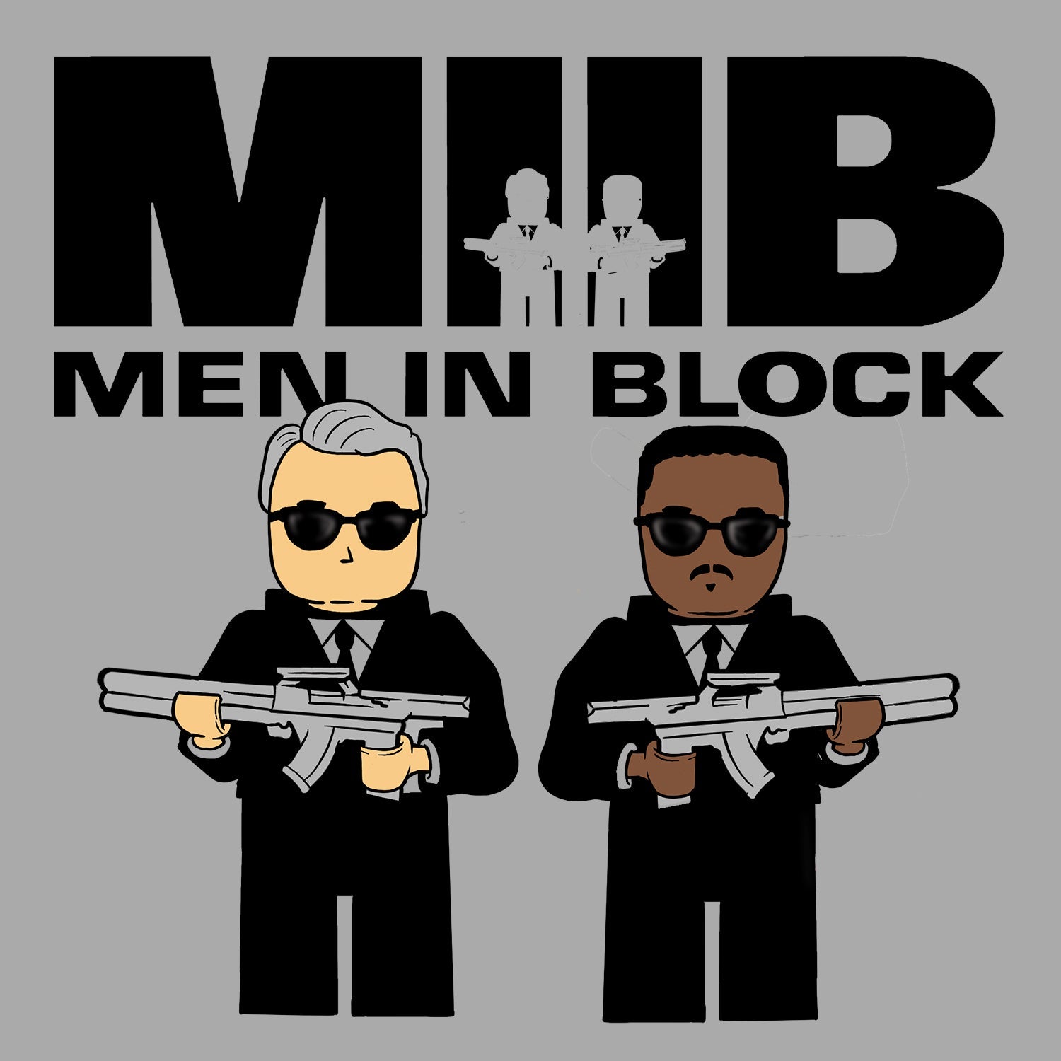 Men in Block Hoodie