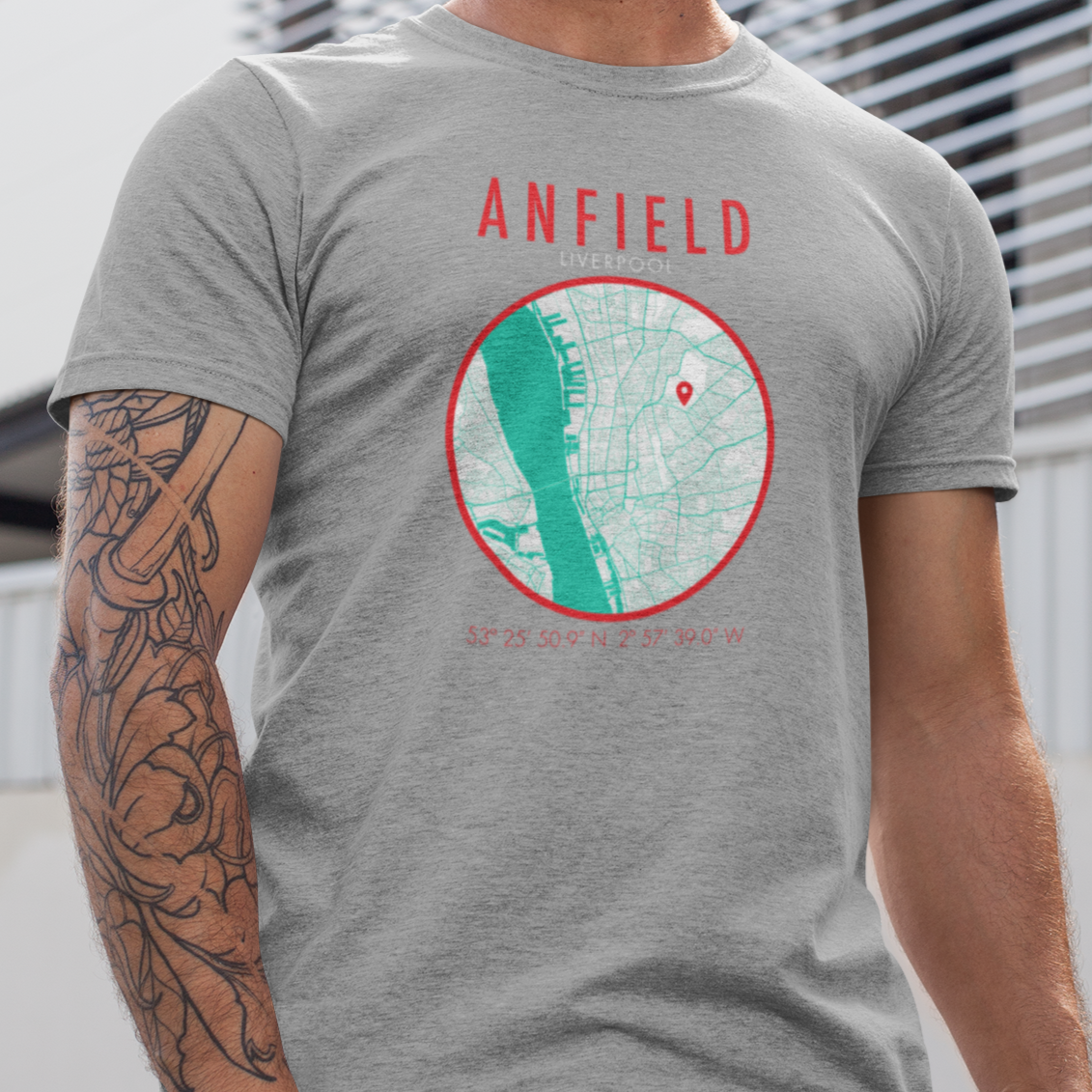 ANFIELD MAP T Shirt