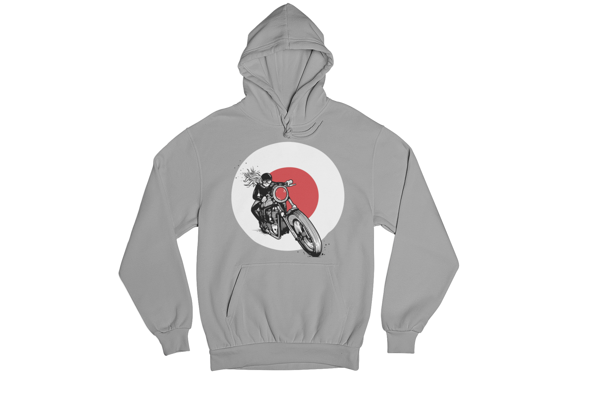 Biker Riding in the Sun Kids Hoodie