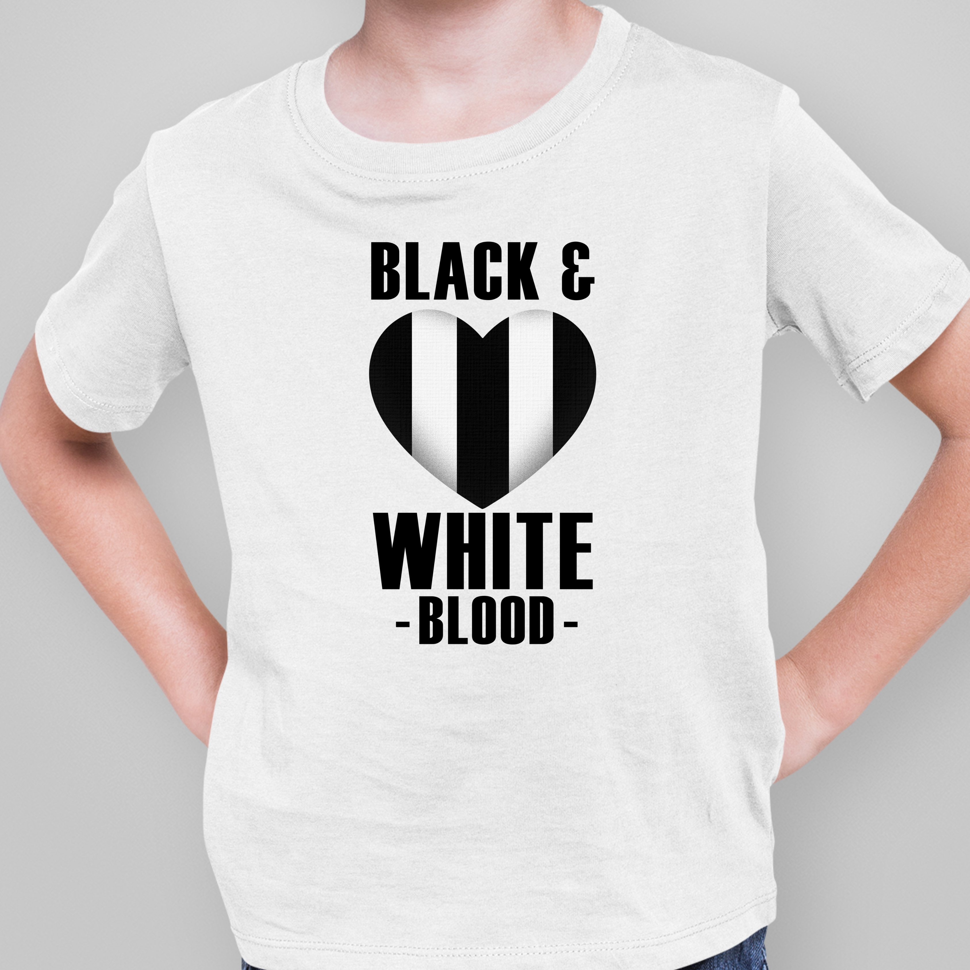 BLACK & WHITE HEART  