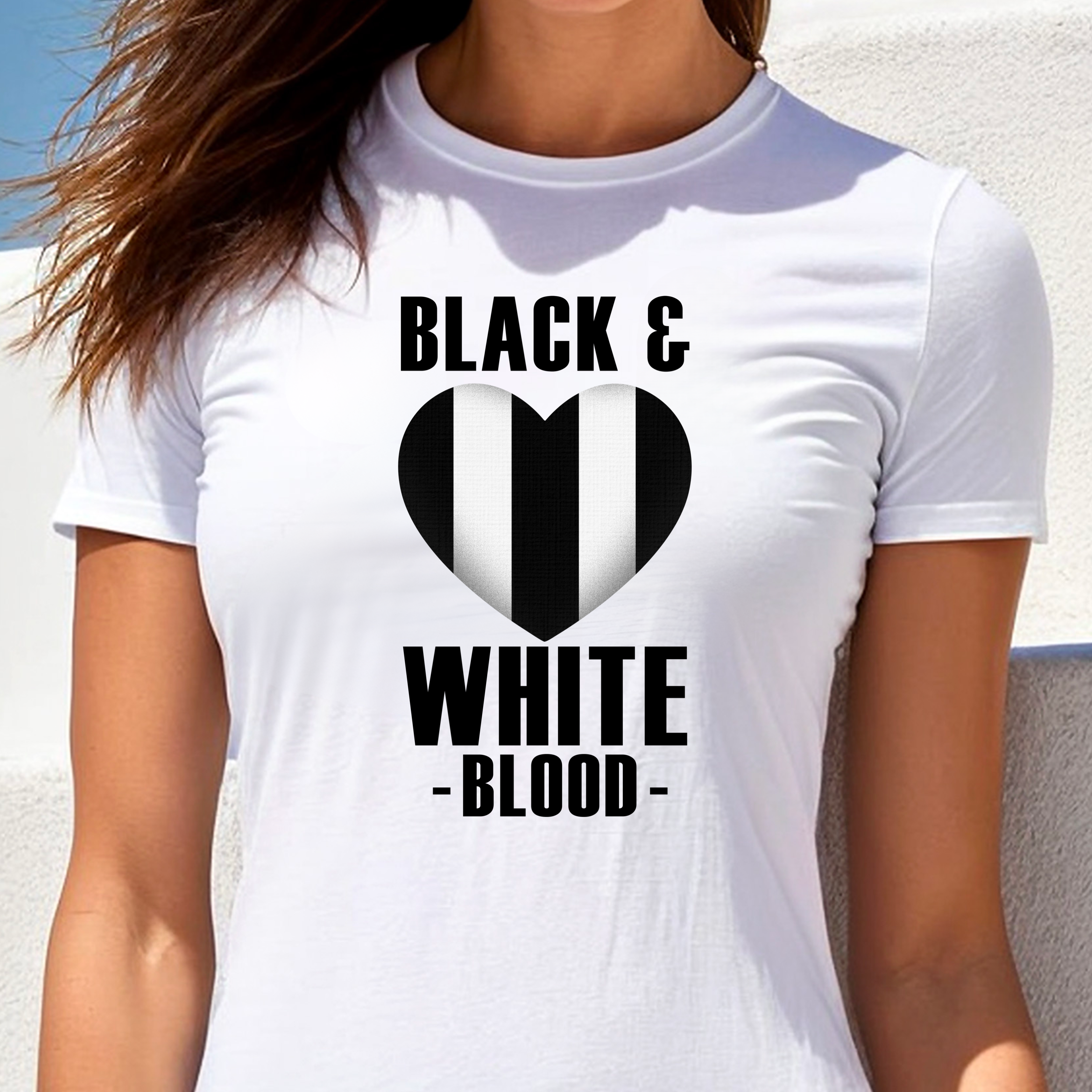 BLACK & WHITE HEART  