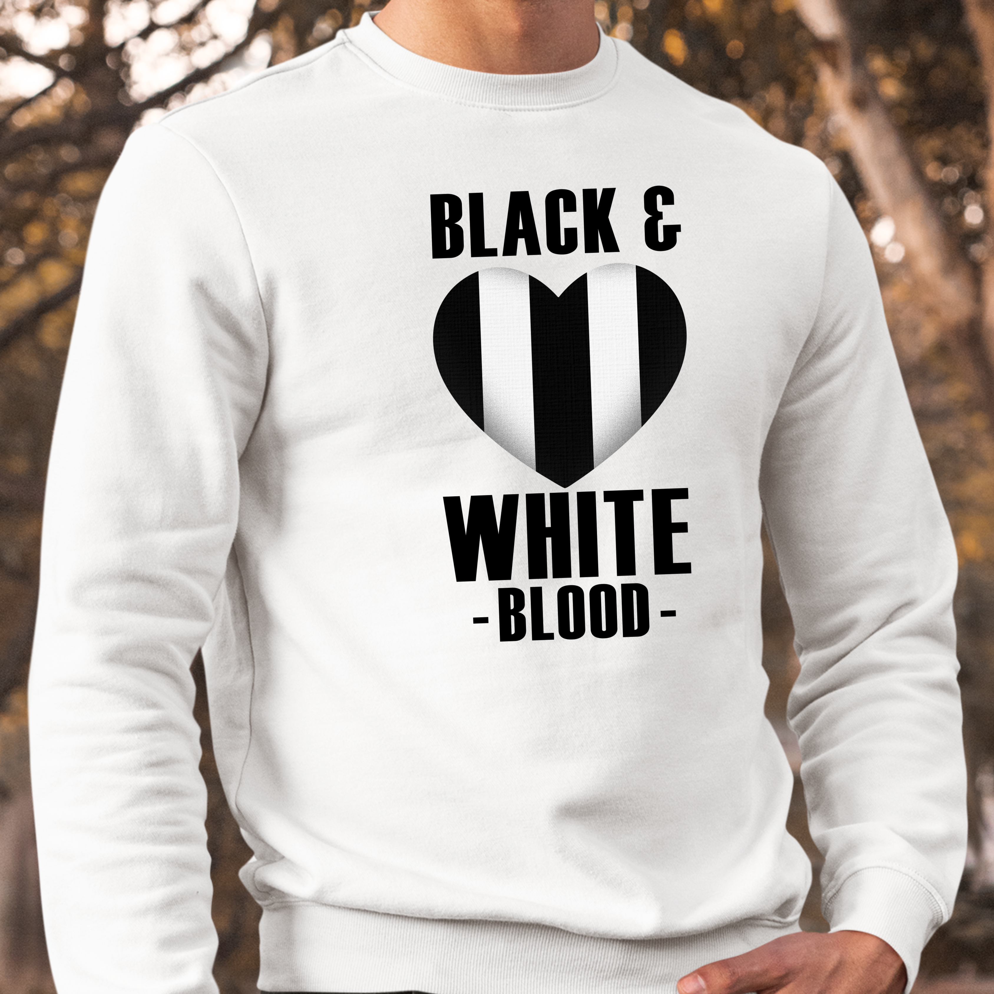 BLACK & WHITE HEART  