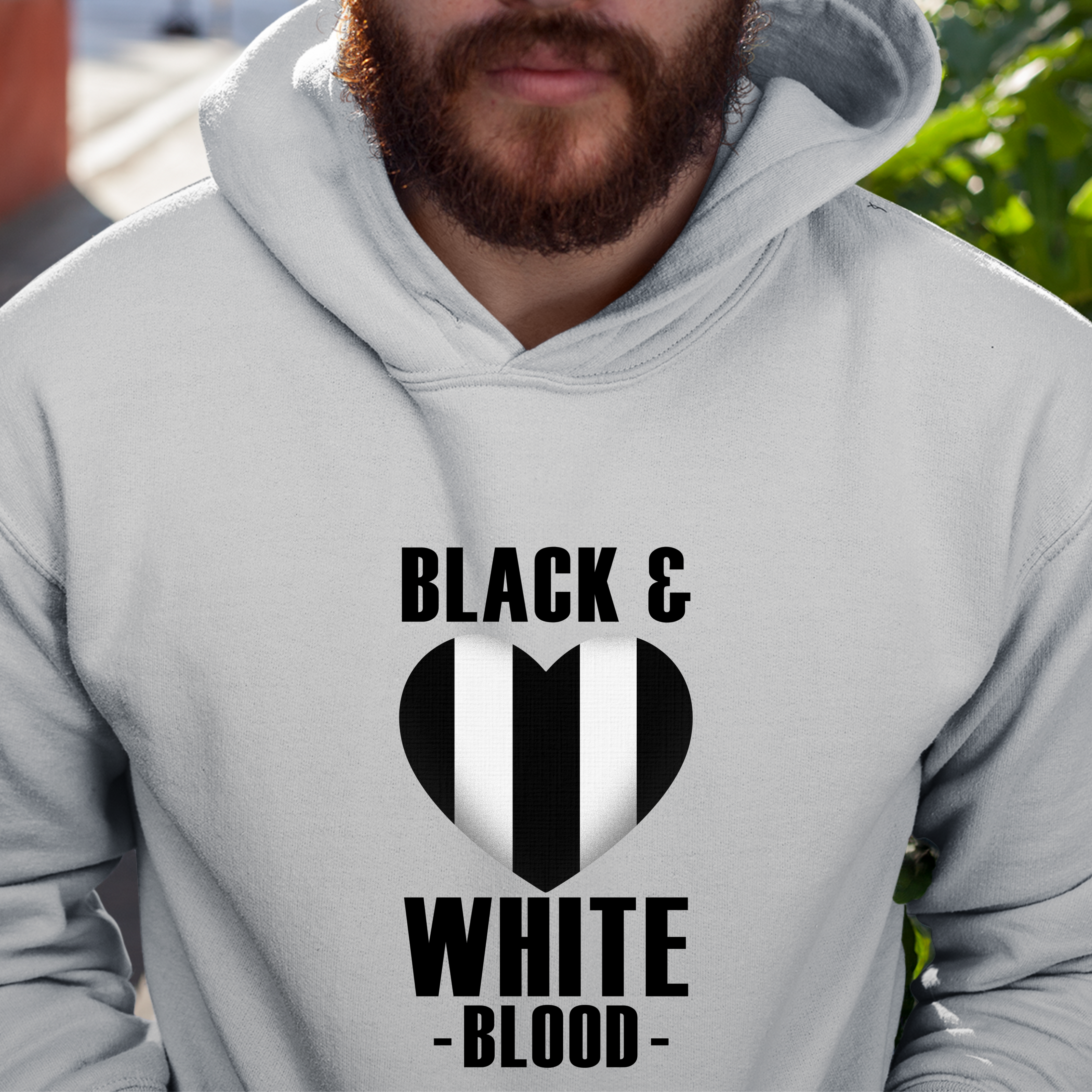 BLACK & WHITE HEART  