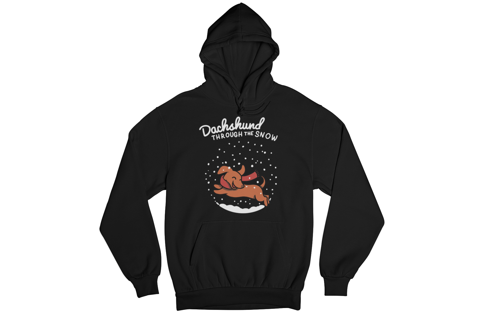 Dachshund Through The Snow Hoodie