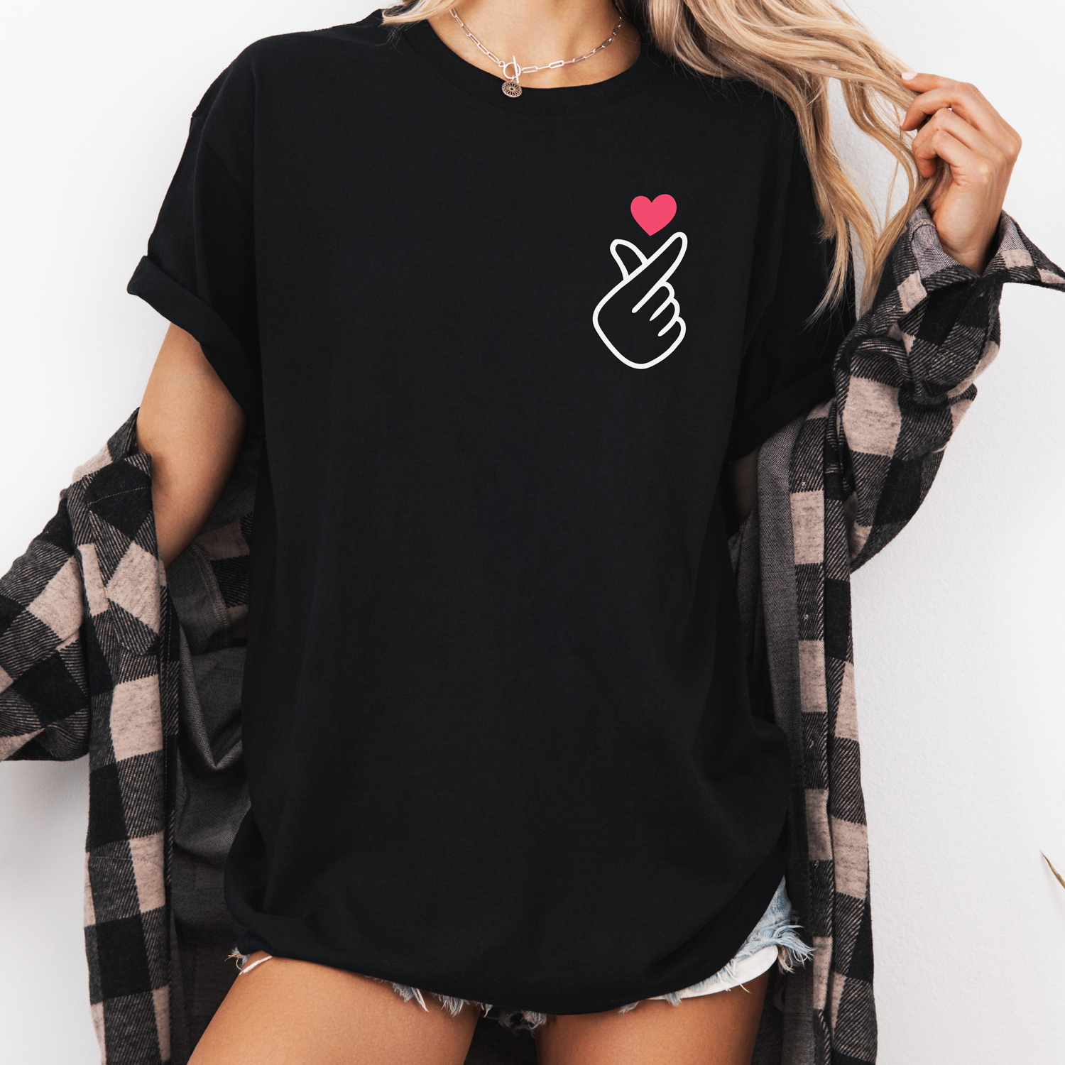 KOREAN FINGER HEART SYMBOL