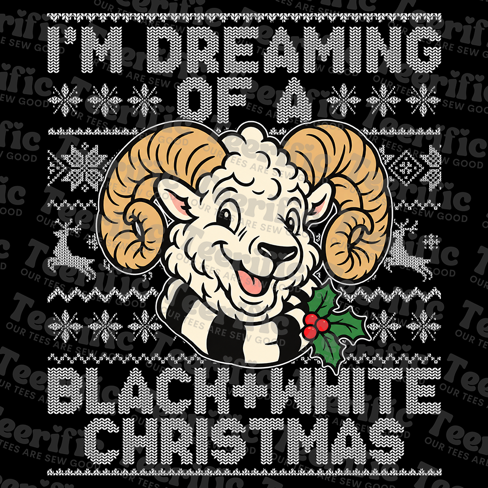 I'M DREAMING OF A BLACK & WHITE CHRISTMAS