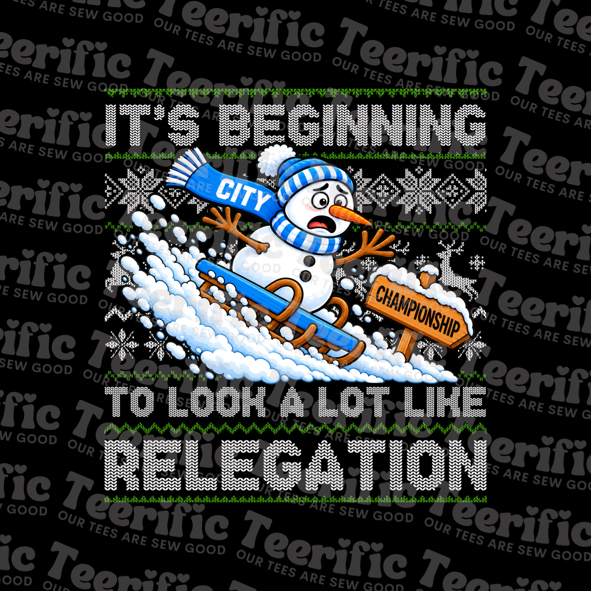 IT'S BEGINNING TO LOOK A LOT LIKE RELEGATION