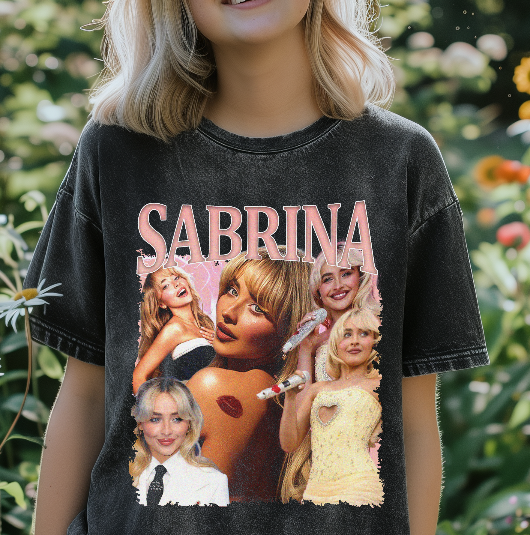 Sabrina Oversized Acid Wash T-Shirt