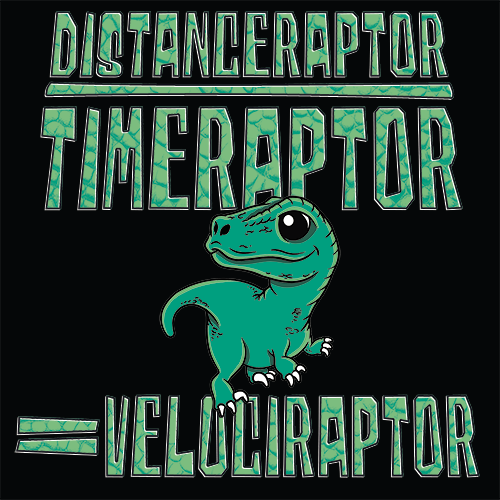 Velociraptor Equation T Shirt