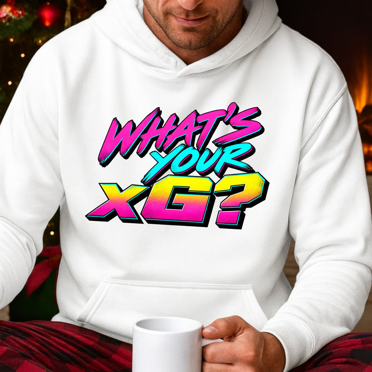 WHAT'S YOUR xG? adult hoodie mockup