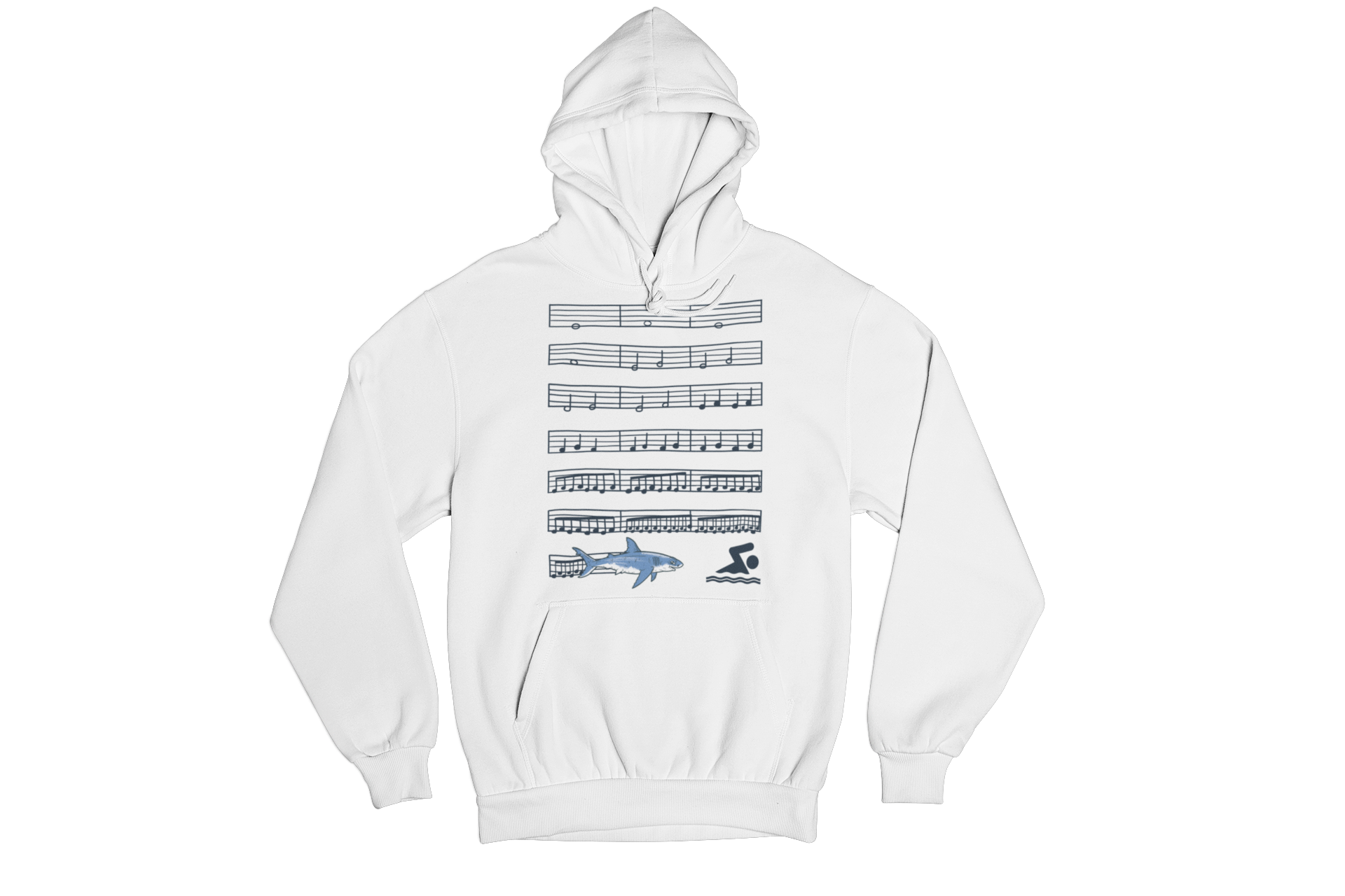 Jaws Theme Music Kids Hoodie