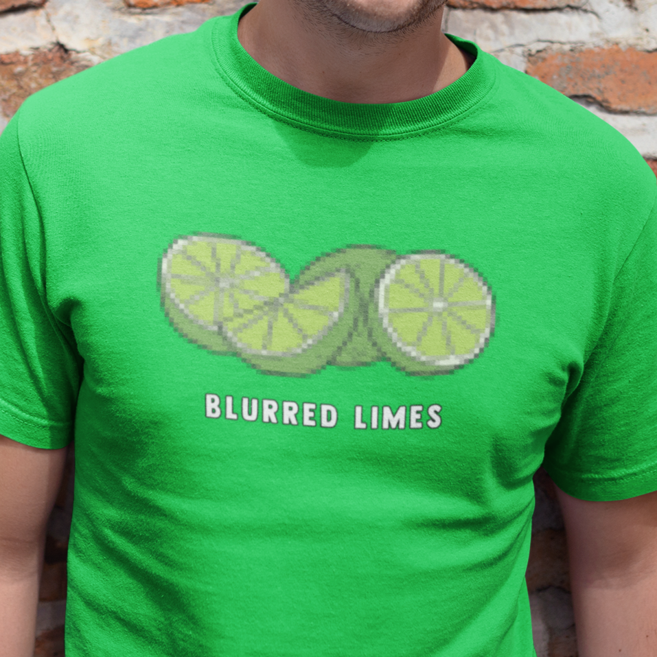 Blurred Limes T Shirt