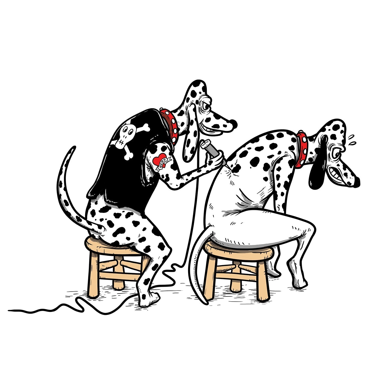 Dalmatian Tattoo Hoodie