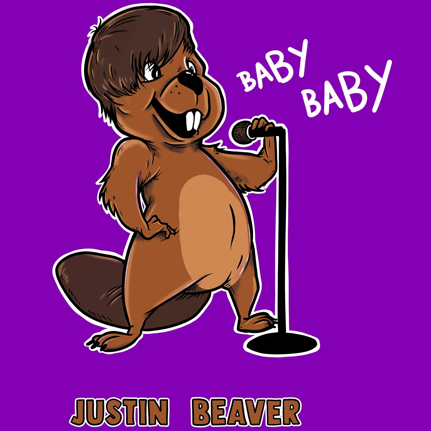 Justin Beaver Kids T Shirt