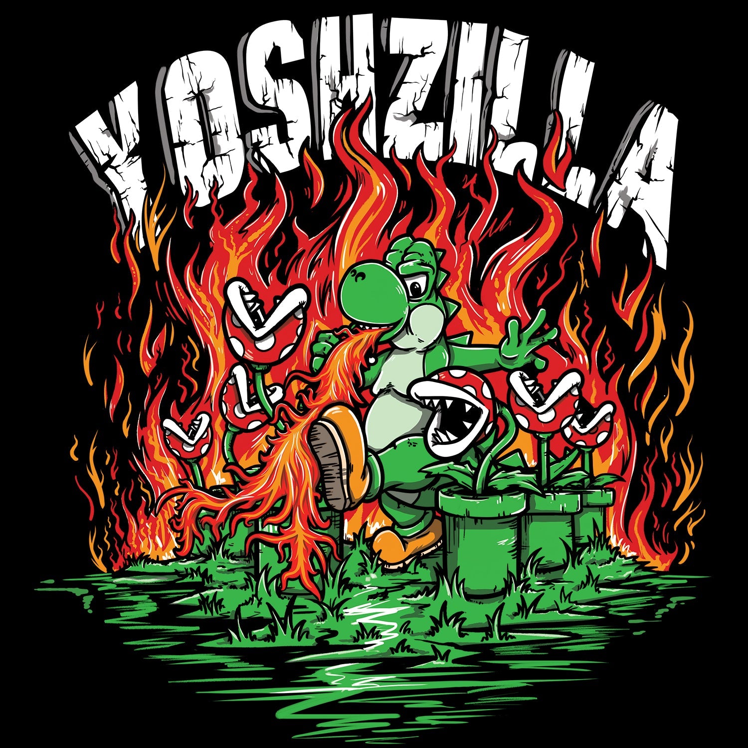 Yoshzilla Kids T Shirt