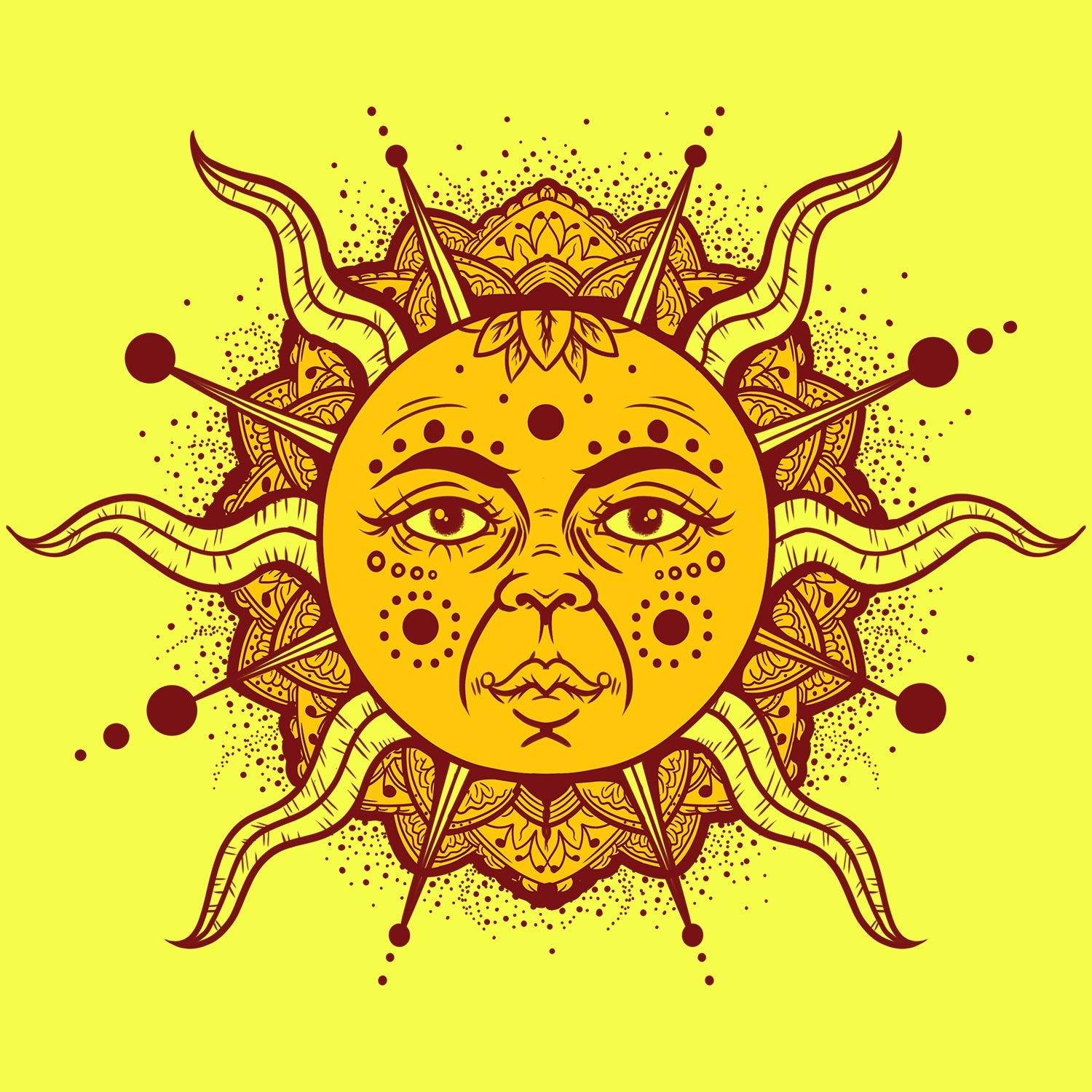 Sunshine Mandala T Shirt