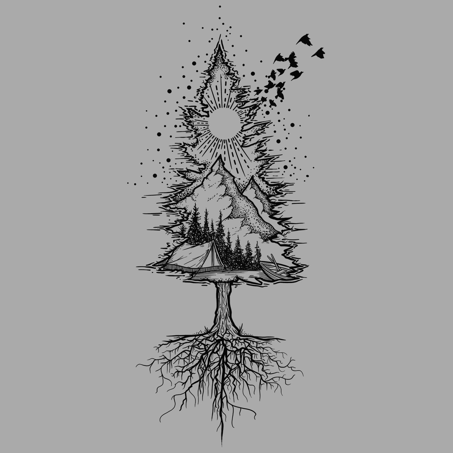 Tree Scene T Shirt