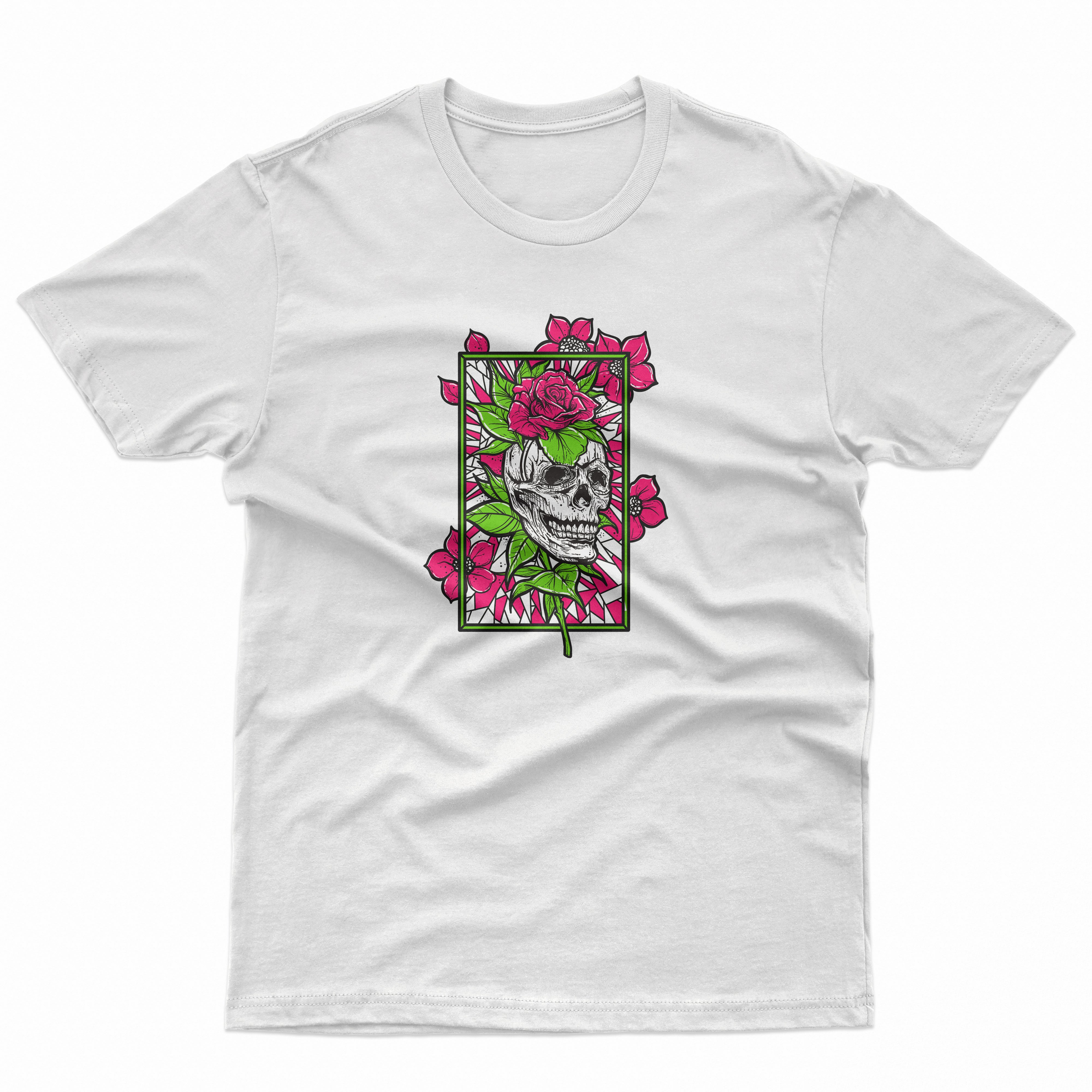 Rose Skull Kids T Shirt