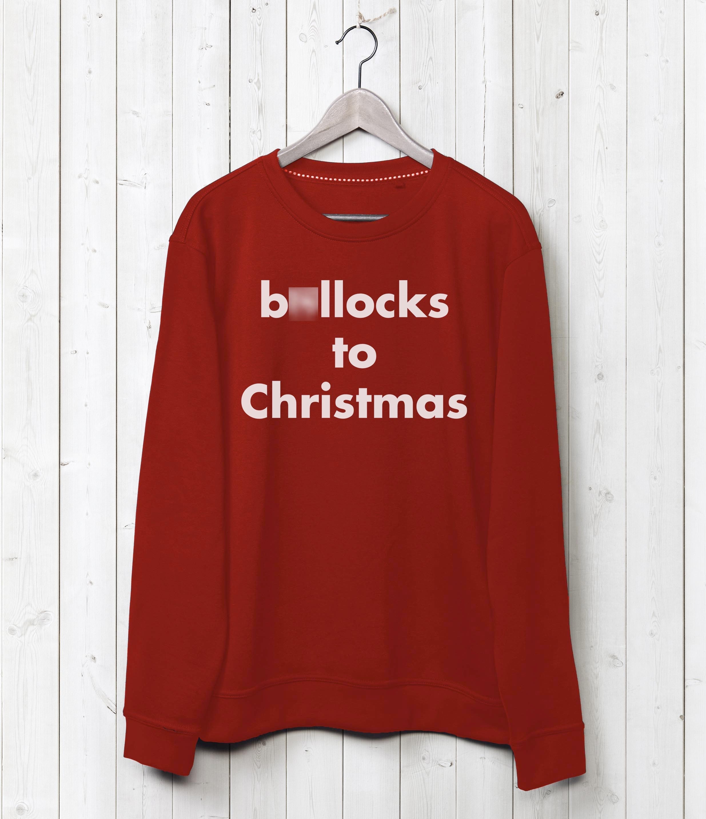 B*llocks to Christmas Sweatshirt - Red