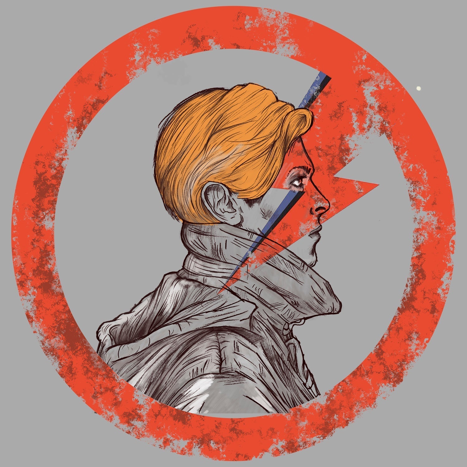 David Bowie Inspired Art Hoodie
