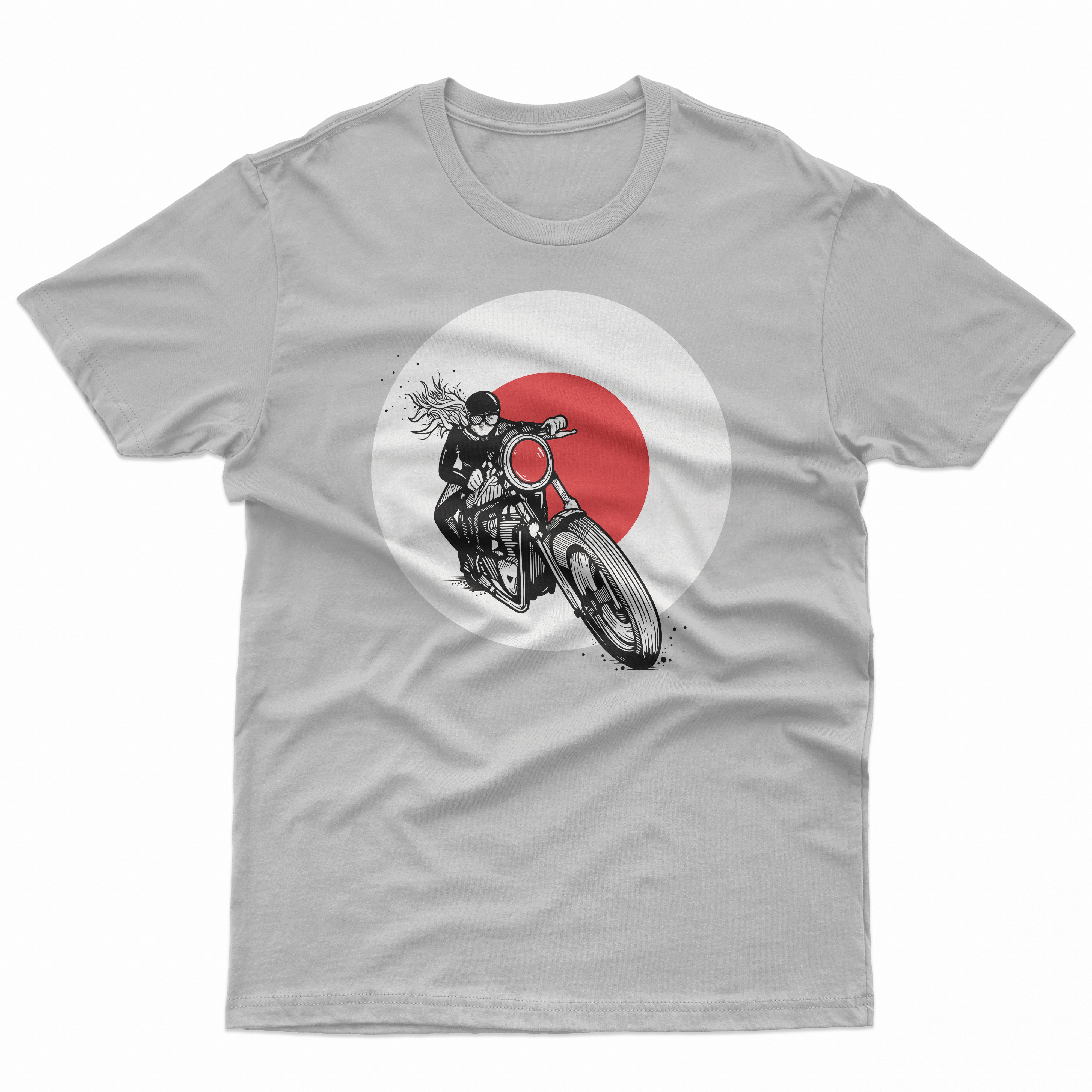 Biker Riding in the Sun T Shirt