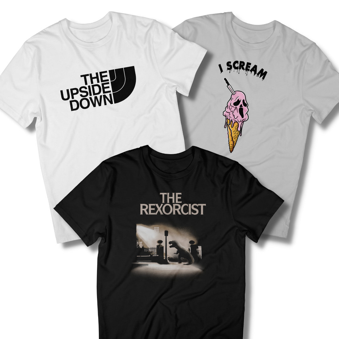 3 Horror T Shirt Bundle