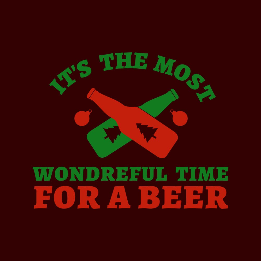 For A Beer Sweatshirt - Burgundy