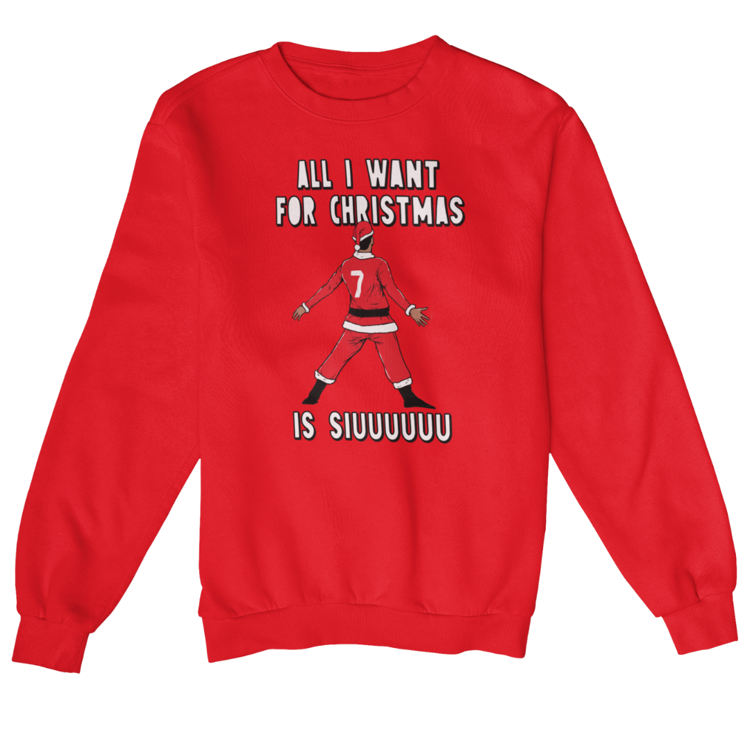 Kids All I Want For Christmas Is Siuuuuuu - Sweater