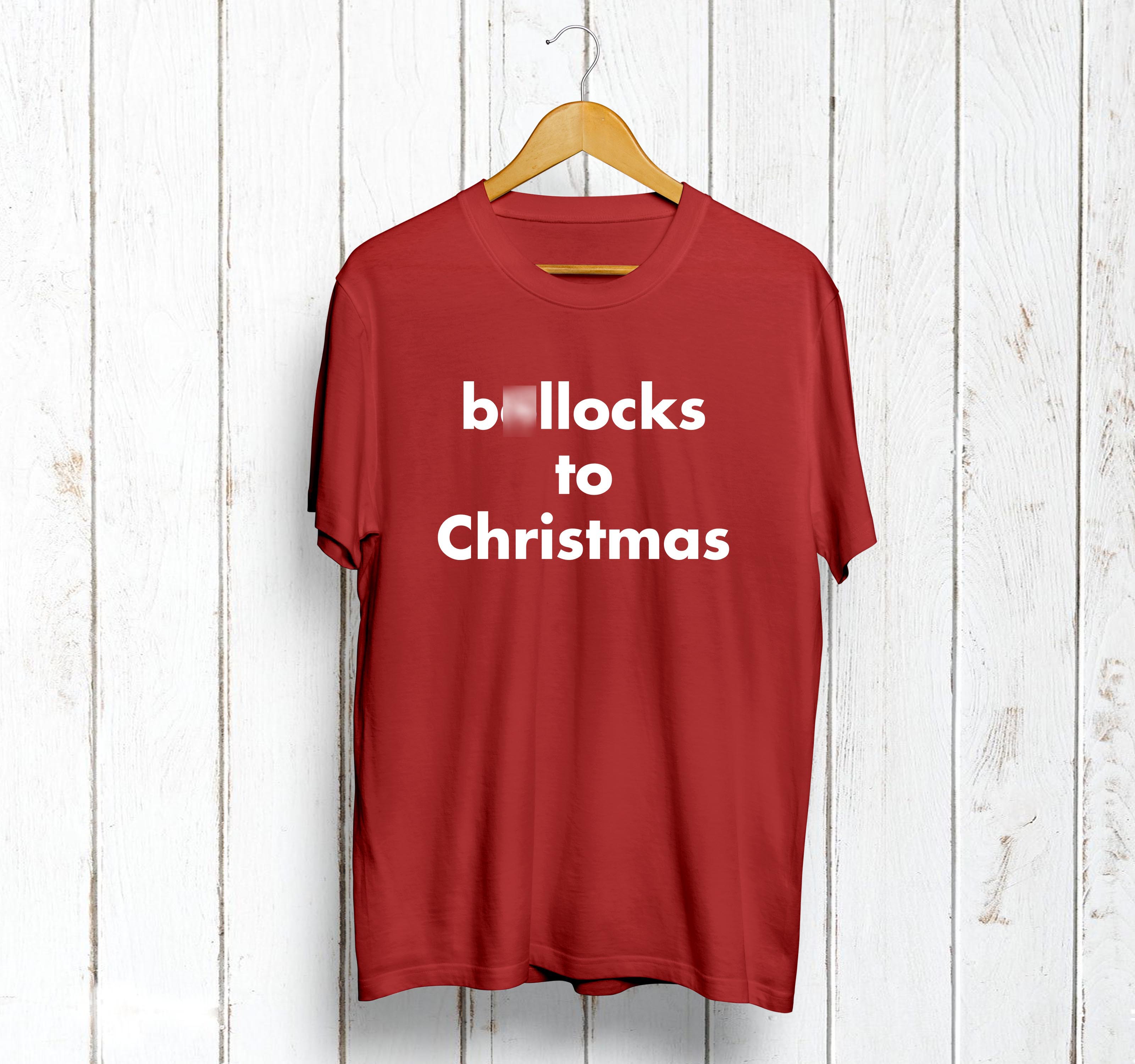 B*llocks To Christmas T-Shirt - Red